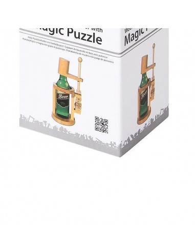 casse-tête bouteille en bois