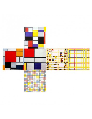 Casse-tête v-cube 3x3x Mondrian art emotions