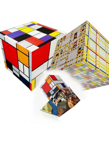 Casse-tête v-cube 3x3x Mondrian art emotions