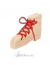 casse-tête en bois lacet chaussure