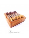 Jeu d'échecs de voyage en bois