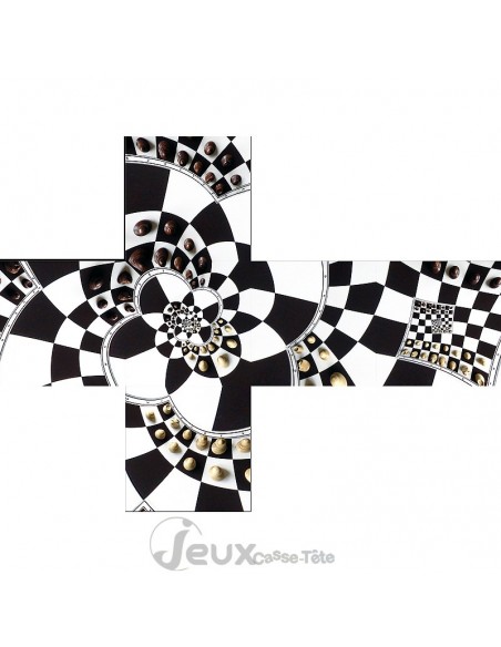 Casse-tête v-cube chessboard