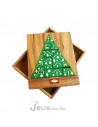 Casse-tête en bois Le sapin de Noel et son cadeau