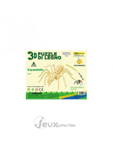 Puzzle 3d en bois Tarentule