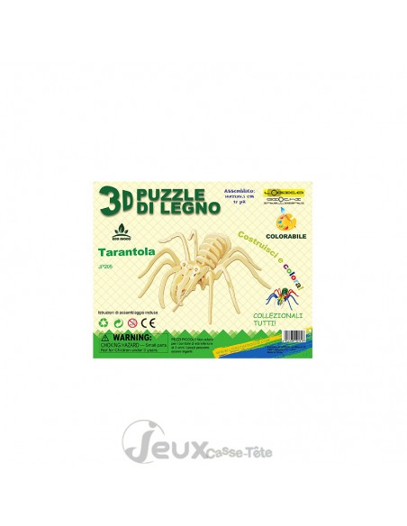 Puzzle 3d en bois Tarentule