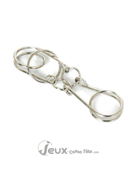 Casse-tête en métal, difficulté 5 sur 6, boite en métal