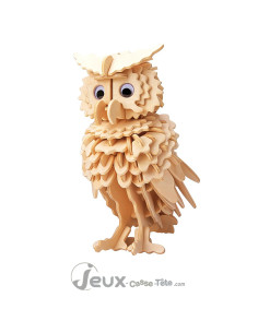 Puzzle En Bois 344 Pièces - Forme De Chouette, Pièces Animales Uniques, Boîte Cadeau En Bois, Pour Adultes