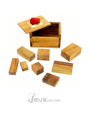 Rouge caché 2 jeux en 1 placez 8 ou 9 cubes