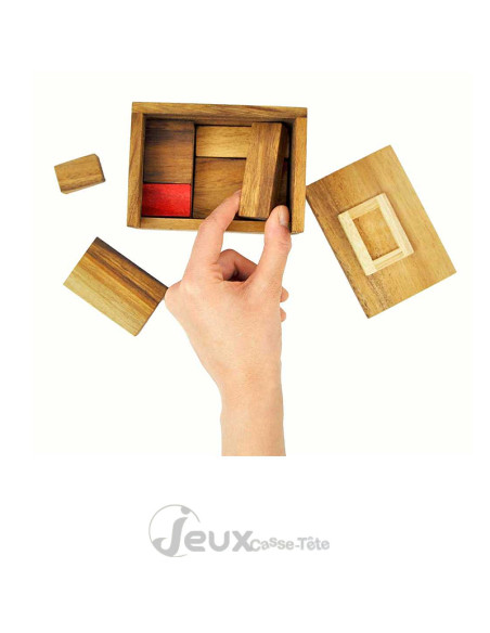 Rouge caché 2 jeux en 1 placez 8 ou 9 cubes