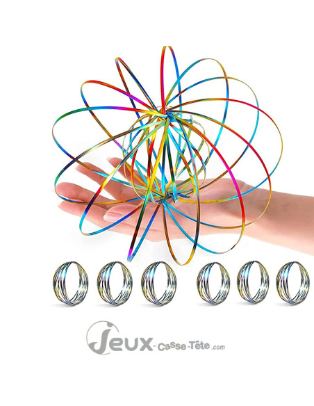 Anneaux magic ring en métal anti-stress jonglage magie