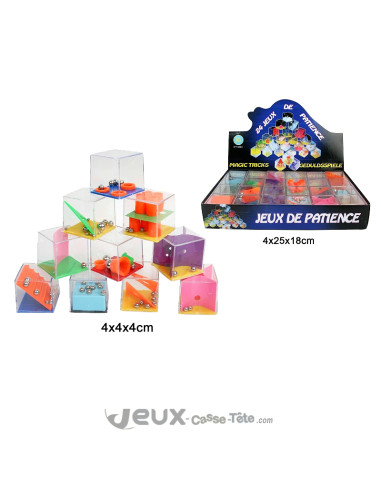Cube jeux de patience avec bille manipulation et esprit logique