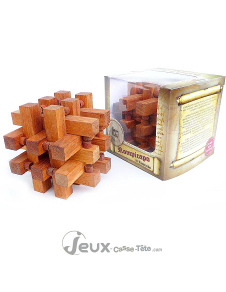 Casse-tête en bois Encastrement 18 pièces à assembler cube 3D