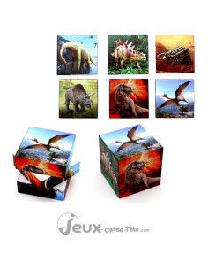 Casse-tête cube 3 D de patience 6 faces dinosaure à petit prix 2