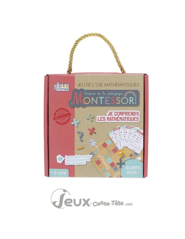 Jeu de l’oie mathématique éducatif inspiré de la pédagogie Montessori