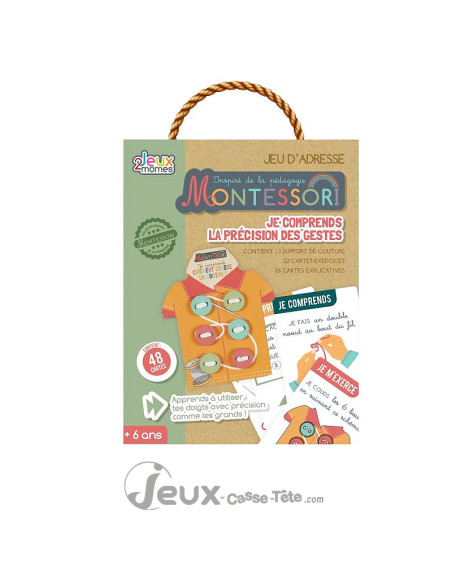 Jeu Montessori enfant la précision des gestes Kit éducatif motricité +6 ans