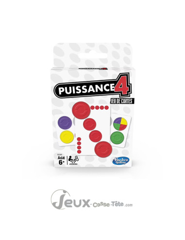 Puissance 4 – jeu de cartes de voyage| Hasbro Gaming