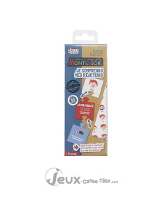 Puzzle éducatif Montessori – Je comprends mes réactions (60 cartes)