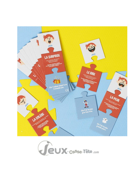 Puzzle éducatif Montessori – Je comprends mes réactions (60 cartes)