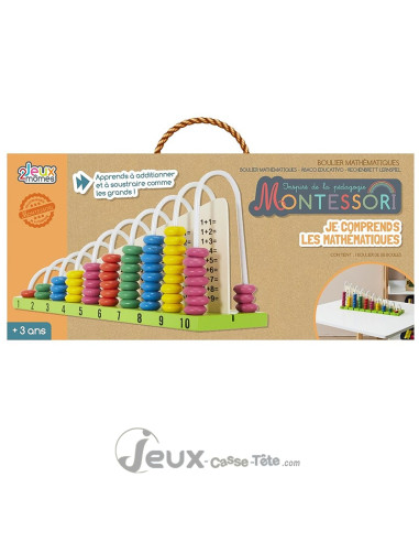 Boulier mathématiques Je Comprends les Maths 30cm pédagogie Montessori
