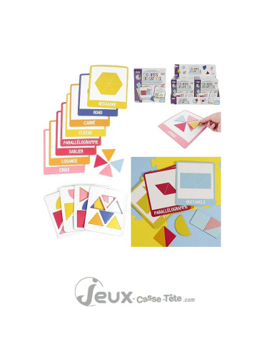 Les formes géométriques 10 cartes éducatives pédagogie Montessori 3 ans