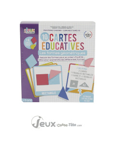Les formes géométriques 10 cartes éducatives pédagogie Montessori 3 ans