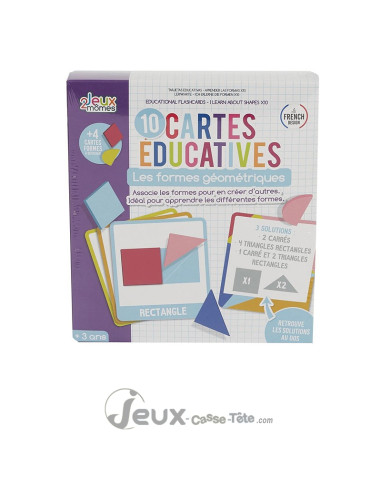 Les formes géométriques 10 cartes éducatives pédagogie Montessori 3 ans