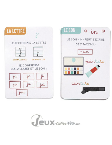 Je comprends les syllabes 37 cartes éducatives pédagogie Montessori 6 ans