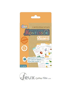 Je comprends les syllabes 37 cartes éducatives pédagogie Montessori 6 ans
