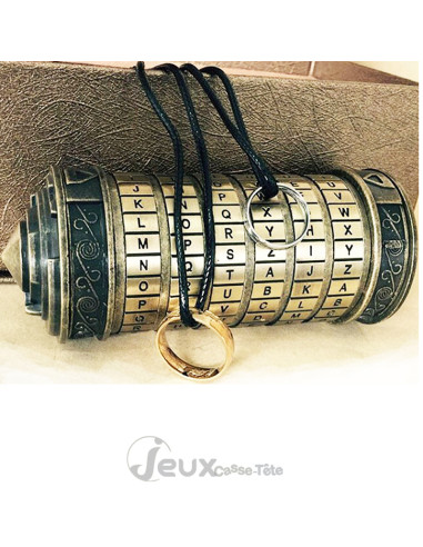 Cryptex casse tête métal Da Vinci Code avec coffret de luxe
