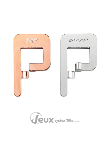 Hanayama Cast P&P – Casse-tête en métal de réflexion et logique