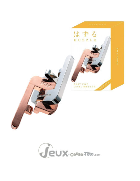 Hanayama Cast P&P – Casse-tête en métal de réflexion et logique
